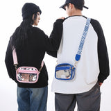 PVC crossbody bag