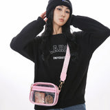 PVC crossbody bag